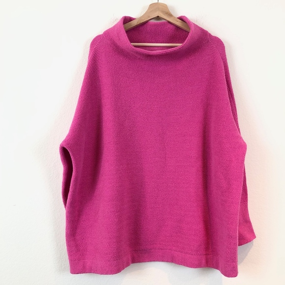 Free People Ottoman Slouchy Tunic in Electric Pink - Picture 5 of 8